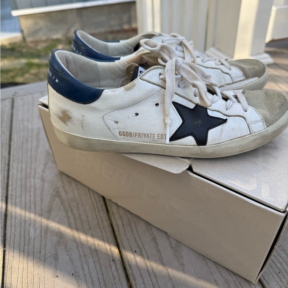 Golden Goose Superstar white/black/navy size 8/38 - Picture 2 of 10